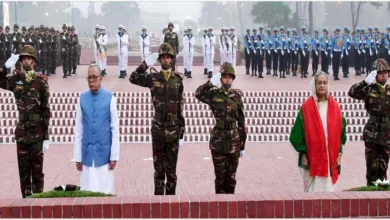 স্মৃতিসৌধে রাষ্ট্রপতি ও প্রধানমন্ত্রীর শ্রদ্ধা নিবেদন