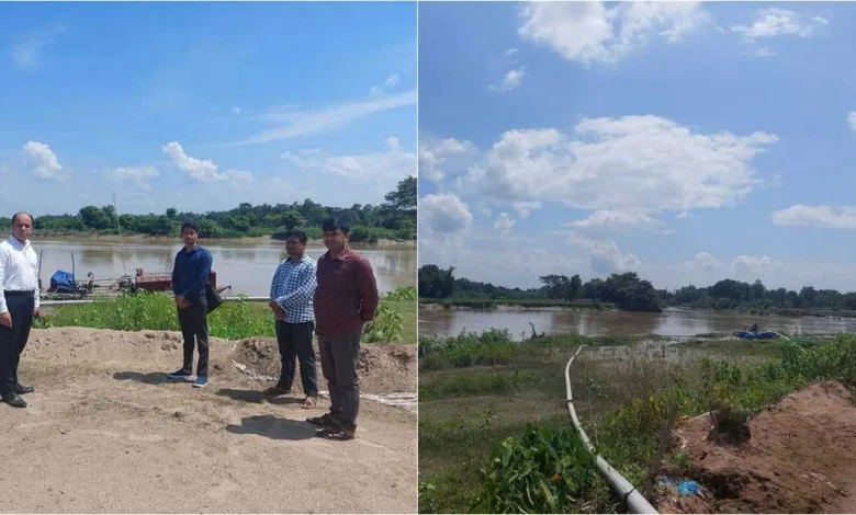 অবৈধ বালু উত্তোলনকারীর বিরুদ্ধে মোবাইল কোর্ট