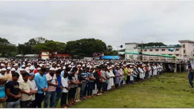 ফরিদপুরে সাজেদা চৌধুরীর প্রথম জানাজা সম্পন্ন